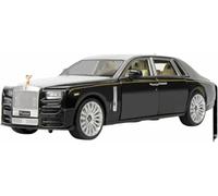 Véhicules métal moulé sous Pression l'épour Chelle 1:30 pour Rolls Royce pour Phantom modèle réduit Voiture Luxe Simulation Dynamique Jouet Alliage Objet Collection Cadeau(Noir)