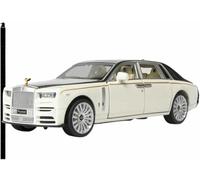 Véhicules métal moulé sous Pression l'épour Chelle 1:30 pour Rolls Royce pour Phantom modèle réduit Voiture Luxe Simulation Dynamique Jouet Alliage Objet Collection Cadeau(Blanc)