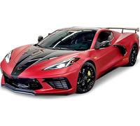 Véhicules Miniatures Die Cast 1/24 Chevrolet Corvette Stingrey Coupe 2020 - Rouge