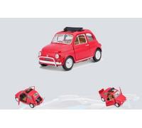 Véhicules Miniatures Die Cast 1/24 Fiat 500l 1968 - Rouge