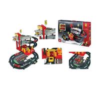 Véhicules Miniatures Die Cast 1/43 Ferrari R&p - Garage 3 Niveaux + 2 Véhicule Inclus