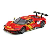 Voiture miniature - BBURAGO - Ferrari 296 GT3 71 2022 - Échelle 1:43 - Rouge - Mixte