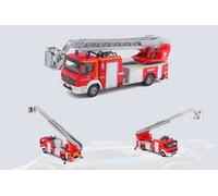 Véhicules Miniatures Die Cast 1/55 Mercedes-Benz Atego Magirus Dlk 23/12 - Red - Présentoir De 18 Pièces