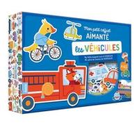 Maria Gabriela Gama – Mon petit coffret aimanté : Véhicules – 2 tableaux magnétiques, 45 aimants