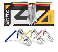 VEHIFOMO Lot de 3 outils d'installation de joint hydraulique, kit de réparation de piston de cylindre hydraulique, kit d'outils d'installation de joint de tige en U amélioré