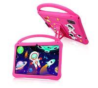 Veidoo Tablette Android pour enfants 10", 3 Go de RAM + 32 Go de ROM, tablette avec étui antichoc, WiFi, double caméra, écran HD IPS, application de contrôle parental, stylet inclus, jeux éducatifs