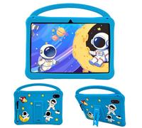 Veidoo Tablette Enfant 10,1" Android 15, 11 Go RAM (3 Go + 8 Go Ext.), 64 Go ROM, WiFi 6, Contrôle Parental, Stylet, Reconnaissance Faciale, Coque Anti-Choc, Jeux Éducatifs (Bleu)