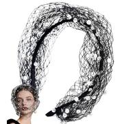 Veil Headband Comfort Mesh Pearls - ABS Mesh 37 cm