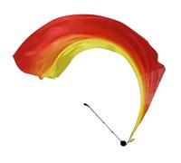 Veil Poi | Magnifiques drapeaux de danse avec boules oscillantes | Drapeaux de culte colorés, voile de danse du ventre dégradé pour église, scène, spectacles tribaux
