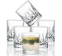 VEILEDGEM Lot de 6 verres incassables en plastique dur 255 ml incassables en plastique dur sans BPA réutilisables de cuisine Transparent