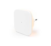 Veille LED "Cozy" pr prise courant, multicapt., à inten. var., blc chd