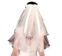 Veille Nuptiale Élégante En Une Seule Couche Avec Perles Pour Le Mariage Ou Les Accessoires De Cheveux La Fête Fiançailles Photo Accessoires Vintage Avec Perles