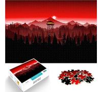 Veilleur d'incendie Puzzles pour Adolescents 1000 pièces Apprentissage éducatif avec des pièces de Formes aléatoires entièrement imbriquées 38x26cm