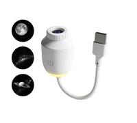 Veilleuse 2 en 1 avec projecteur rotatif à 360° et intensité variable avec films de projection interchangeables, projecteur LED USB ciel étoilé Voie lactée Lumière d'ambiance pour chambre à coucher