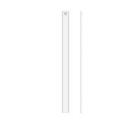 Veilleuse 20/30/40/60CM LED Veilleuse Capteur De Mouvement sans Fil USB sous Armoire Lumières Lampe De Garde-Robe for Armoires De Cuisine Chambre Éclairage 3 Modes D'éClairage(Silver-60cm-3 in 1)