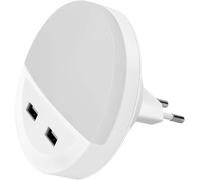Veilleuse 230v Pour Prise De Courant Avec Capteur Crépusculaire Pour Chambre D'enfant, Escalier, Couloir, Chambre À Coucher 4000k Blanc Neutre 0,2w Mode D'éclairage Off/On/Automatique