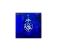 Veilleuse 3D à illusion Legend of Zelda, lampe de chevet Zelda avec l'épée et le bouclier de Link, l