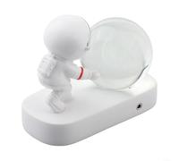 Veilleuse 3D en forme d'astronaute éblouissante avec énergie solaire pour un design boule de cristal qui améliore l'esthétique de votre pièce avec cette pièce unique (façon)