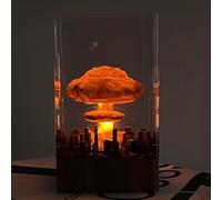 Veilleuse 3D en forme de champignon, lampe d'ambiance en forme d'explosion en résine avec alimentation USB, éclairage créatif en nuage de champignon pour salon, chambre à coucher, décoration de chevet