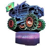 Veilleuse 3D en forme de voiture FONGWAN Lampe de bureau 7 couleurs avec Smart Touch et télécommande multicolore G