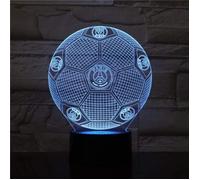 Veilleuse 3D Paris Saint-Germain football illusion lampe de table LED 7 couleur tactile télécommande couleur AM4985