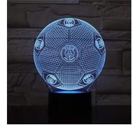 Veilleuse 3D Paris Saint-Germain football illusion lampe de table LED 7 couleur tactile télécommande couleur AM4985