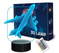 Veilleuse 3D pour enfants avec dauphin et marsouin 7 couleurs changeantes