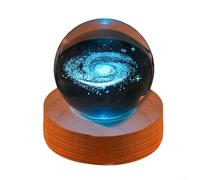 Veilleuse 3D pour projection de cristal avec alimentation USB, pour décoration de la maison et ambiance (C)