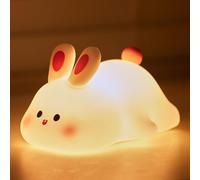 Veilleuse À Cloche Pour Enfant-En Silicone Soft Touch Led-3 Dimmables-Rechargeable Par Usb-Avec Minuterie-Lampe De Chevet À Suspendre Pour Lit D'enfant-Décoration De Chambre