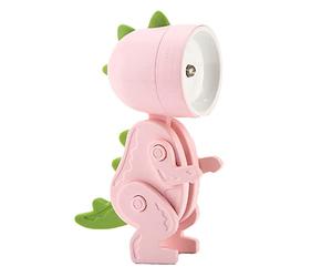 Veilleuse à LED en forme de dessin animé pour enfant - Mini dinosaure - Lampe de bureau portable avec angle réglable pour chambre d'étudiants - Serre-livres