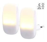 Lunartec 2 veilleuses à LED avec détecteur dobscurité 1 lm / 0,25 W