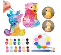 Veilleuse à peindre pour enfants, cadeaux de Noël pour enfants, idées pour calendrier de l'Avent remplissage enfants, lampe de chevet lot de 2, décoration de chambre d'enfant, cadeaux de fille, kit de