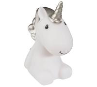 Veilleuse À Pile Licorne H.14cm Argenté TU