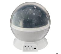 Veilleuse à pile projecteur étoiles gris - Atmosphera createur d'interieur