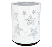 Veilleuse À Pile Push H.13cm Métal Blanc Étoile TU