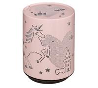 Veilleuse À Pile Push Trendy H.13cm Métal Rose Cheval TU