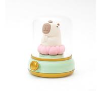 Veilleuse amusante Capybara sans flamme à intensité variable pour améliorer le confort pendant le sommeil (vert)