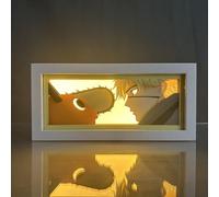 Veilleuse anime Denji et tronçonneuse en forme de chien pour chambre à coucher, lampe LED pour atmosphère d'anime, lampe de bureau