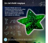Veilleuse Apaisante Projecteur D'étoiles Luminosité Douce 3 Couleurs 8 Constellations Arrêt Automatique Veilleuse Tortue Twilight Turtle Bleue