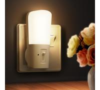 Veilleuse Avec Capteur Crépusculaire, Lohas Luminosité Réglable À L'infini Très Bon Pour Chambre D'enfant, Escalier, Chambre À Coucher, Cuisine, Lampe D'orientation, Blanc Chaud