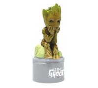Lexibook, Marvel Gardiens de la Galaxie, Veilleuse Groot avec Haut-Parleur pour Chambre d’Enfant, lumière Douce, à Piles, Gris/Marron, NS01GG