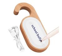 Veilleuse avec message de poignée de porte - Lampe murale en bois avec détecteur de mouvement, LED suspendue rechargeable par USB, tableau de notes effaçable | Guide d'éclairage de porte