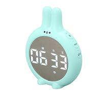 Veilleuse avec minuteur pour Enfants, Adorable Lapin de Dessin animé, minuteur numérique à Compte à rebours ; minuteur de Cuisine pour Enfants avec 2 Modes de luminosité, idéal