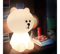 Veilleuse bébé créatif Lamparas lampe éclairage ours brun lumière chambre d'enfant G