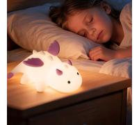 Veilleuse Bébé Dinosaure Veilleuse Enfant Rechargeable, 7 Couleurs 3 Luminosité, Bebe Maternité, Lampe de Chevet Enfant Deco Chambre Bebe, FS