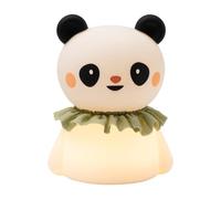 Veilleuse Bébé Panda en Silicone - Lampe de Nuit Douce 3 Intensités avec Minuterie 30 min - Rechargeable USB-C - Veilleuse Enfant dès la Naissance - 13695