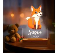 Veilleuse Bébé Personnalisé-Cadeau Naissance Garcon Original,Idee Cadeau de Nouveau né & Bapteme, Lampe de Chevet Enfant,pour Enfant,Nouveau-né,Garçon,Fille, Cadeau de Anniversaire Noël Baptêe