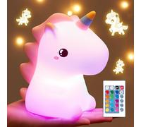 Veilleuse Bébé Veilleuse Enfant ,16 Couleurs 5 Luminosité Veilleuse Licorne, Veilleuse Led Veilleuse Enfant Rechargeable,Lampe de Chevet Enfant