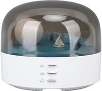 Veilleuse Bluetooth Enceinte créative relaxante et apaisante Lampe de nuit portable d'intérieur pour la chambre à coucher Blanc