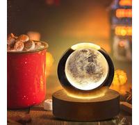 Veilleuse boule de cristal lune
